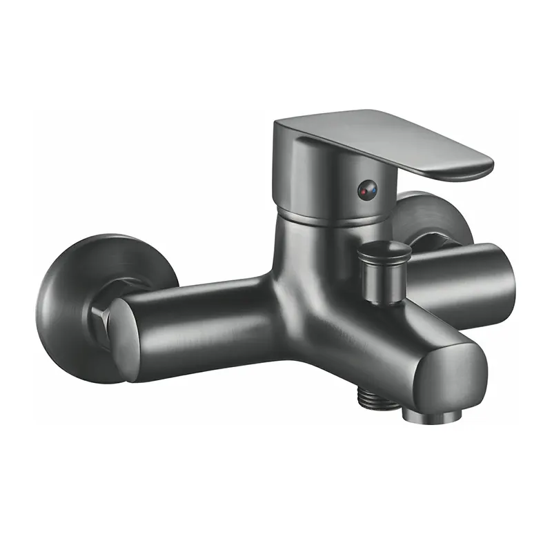 건메탈 그레이 욕조 수도꼭지